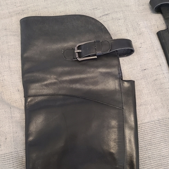 Artica knee high leather pull on boots - Picture 4 of 7